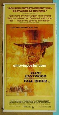 #7700 PALE RIDER Australian daybill movie poster 85 Clint Eastwood