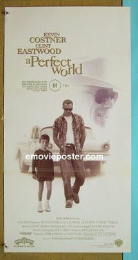 #7710 PERFECT WORLD Australian daybill movie poster '93 Eastwood