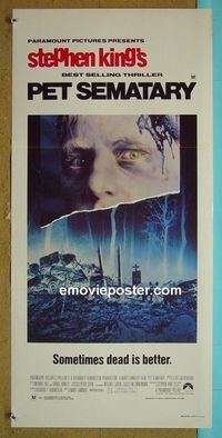 #7711 PET SEMATARY Australian daybill movie poster '89 Stephen King