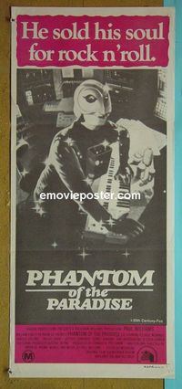#7715 PHANTOM OF THE PARADISE Australian daybill movie poster '74