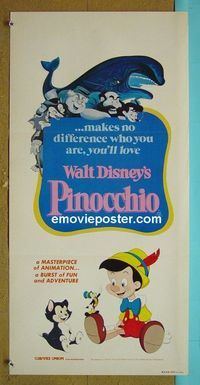 #7722 PINOCCHIO Aust db R82 Disney classic cartoon about a wooden boy who wants to be real!