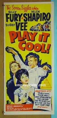 #7727 PLAY IT COOL Australian daybill movie poster '63 Bobby Vee