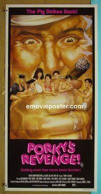 #7733 PORKY'S REVENGE Australian daybill movie poster '85 Monahan