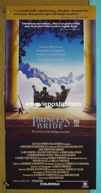 #7742 PRINCESS BRIDE Australian daybill movie poster '87 Elwes