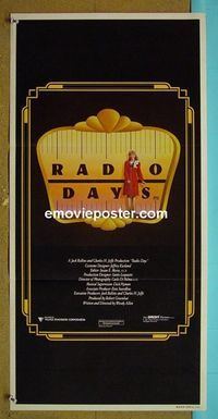 #7751 RADIO DAYS Australian daybill movie poster '87 Woody Allen
