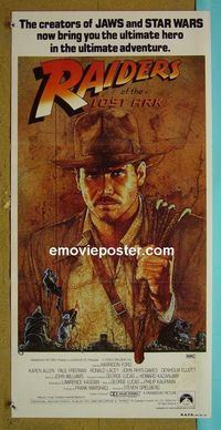 #7754 RAIDERS OF THE LOST ARK Australian daybill movie poster '81