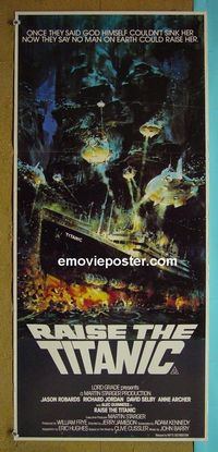 #7759 RAISE THE TITANIC Australian daybill movie poster '80 Robards