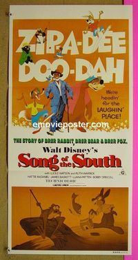 #7850 SONG OF THE SOUTH Australian daybill movie poster R80s Disney
