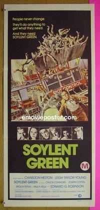 #7852 SOYLENT GREEN Australian daybill movie poster '73 Heston