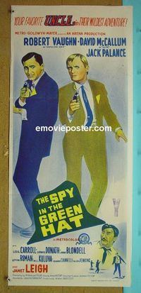 #7858 SPY IN THE GREEN HAT Australian daybill movie poster '66