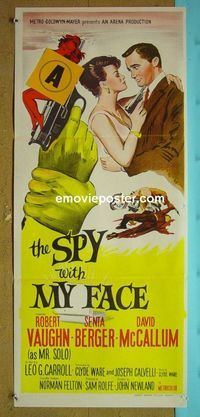 #7861 SPY WITH MY FACE Australian daybill movie poster '66 UNCLE