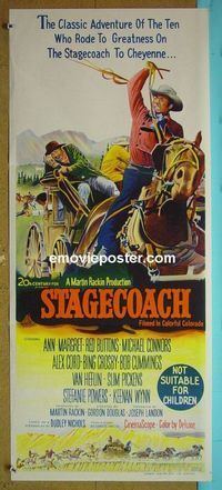 #7863 STAGECOACH Australian daybill movie poster '66 Ann-Margret