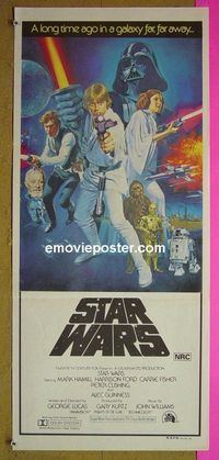 #7869 STAR WARS Australian daybill movie poster #2 '77 George Lucas