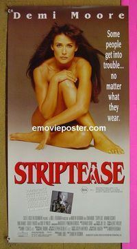 #7061 STRIPTEASE Australian daybill movie poster '96 Demi Moore!
