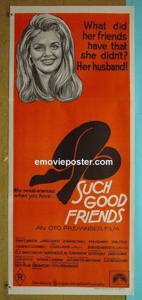 #7884 SUCH GOOD FRIENDS Australian daybill movie poster '72 Cannon