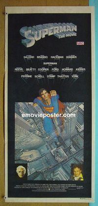 #7888 SUPERMAN Australian daybill movie poster '78 Reeve, Kidder