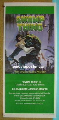#7891 SWAMP THING Australian daybill movie poster '82 Wes Craven