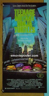 #7904 TEENAGE MUTANT NINJA TURTLES Australian daybill movie poster '90
