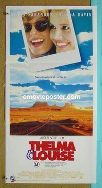 #7911 THELMA & LOUISE Australian daybill movie poster '91 Sarandon