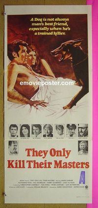#7915 THEY ONLY KILL THEIR MASTERS Australian daybill movie poster '72