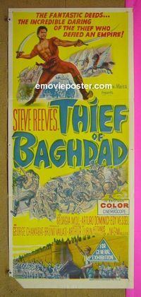 #7916 THIEF OF BAGHDAD Australian daybill movie poster '61 Reeves