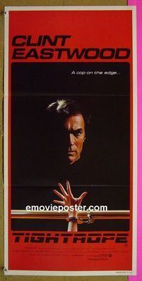 #7925 TIGHTROPE Australian daybill movie poster '84 Clint Eastwood