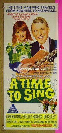 #7928 TIME TO SING Australian daybill movie poster '68 Williams