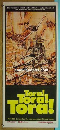 #7936 TORA TORA TORA Australian daybill movie poster '70 Pearl Harbor