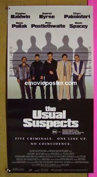 #7065 USUAL SUSPECTS Australian daybill movie poster '95 Spacey