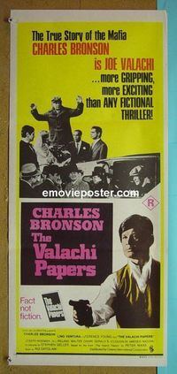 #7955 VALACHI PAPERS Australian daybill movie poster '72 Bronson