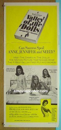 #7956 VALLEY OF THE DOLLS Australian daybill movie poster '67 Tate