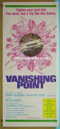 #7958 VANISHING POINT Australian daybill movie poster '71 classic!