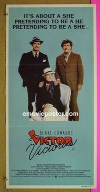 #7960 VICTOR VICTORIA Australian daybill movie poster '82 Andrews