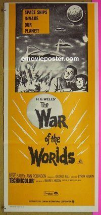 #7974 WAR OF THE WORLDS Australian daybill movie poster R70s Barry