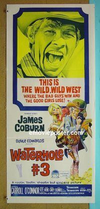 #7976 WATERHOLE #3 Australian daybill movie poster '67 James Coburn