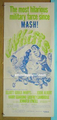 #7984 WHIFFS Australian daybill movie poster '75 Elliott Gould