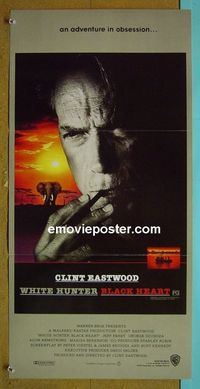 #7985 WHITE HUNTER, BLACK HEART Australian daybill movie poster '90