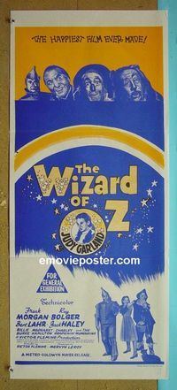 #7989 WIZARD OF OZ Australian daybill movie poster R70s Garland