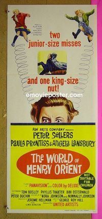 #7993 WORLD OF HENRY ORIENT Australian daybill movie poster '64
