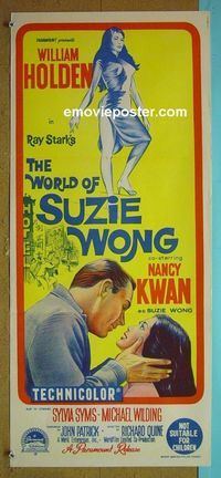 #7994 WORLD OF SUZIE WONG Australian daybill movie poster '60 Holden