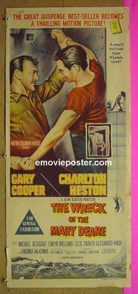 #7995 WRECK OF THE MARY DEARE Australian daybill movie poster '59