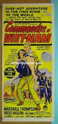 #7997 YANK IN VIET-NAM Australian daybill movie poster '64 Thompson