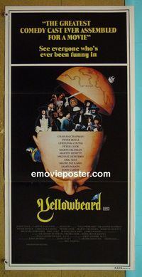 #8001 YELLOWBEARD Australian daybill movie poster 83 Cleese, Idle