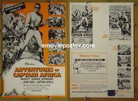 #A039 ADVENTURES OF CAPTAIN AFRICA pressbook '55 serial