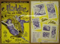#A044 ALADDIN & HIS LAMP pressbook '52 Medina
