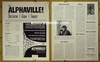 #A055 ALPHAVILLE pressbook '65 Eddie Constantine