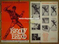 #A127 BLOODY BROOD pressbook '62 Falk, Betts