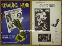#A188 CRAWLING HAND/SLIME PEOPLE pressbook '60s