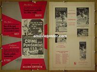 #A191 CRIME & PUNISHMENT USA pressbook '59 Hamilton
