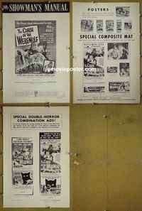 #A199 CURSE OF THE WEREWOLF pressbook '61 Reed, Evans
